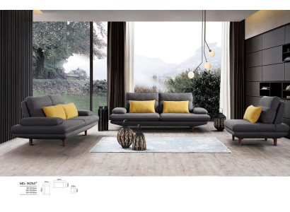 Dīvāns Dīvānu sofai dizaina komplekts 3+2+1 audums Ar stofas auduma dīvānu sofas textile.