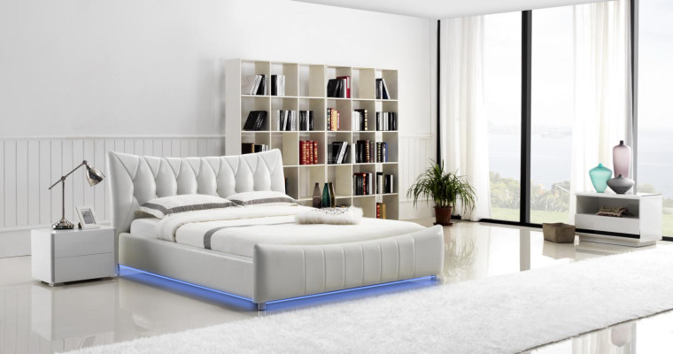 Moderns dizains divguļamā gulta XXL gultas viesnīca luksusa stils dubulti no ādas 140 160.