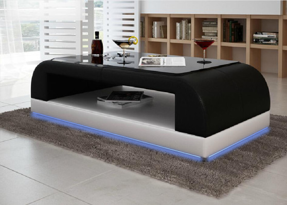 Sofas galda stikls dizains kafijas galds dzīvojamā istaba ādas dīvāns blakus dīvāns