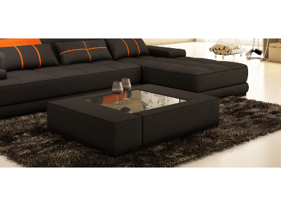 Luxusa stikla galda: moderns galdiņš dzīvojamajā istabā – bērnu drošs