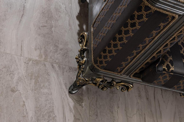 Chesterfield 3-vietu dizainera dīvāns Luxus Polster Sofas Couchen Stoff Textil Neu.