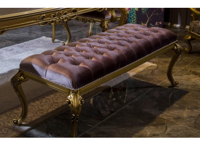 Luksusa taburete, dizaina Chesterfield audekli, mīkstais piemaksas taburete, polsterēta banka