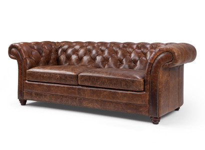 Chesterfield 100% īstais ādas ādas dīvāns dīvāns galds klasisks dīvāns