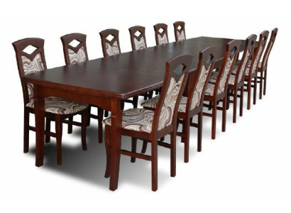 Ēdamgalds + 12 krēsli ēdamistabas komplekts Ēdamgrupa Klasiskais galds Galda Jaunums