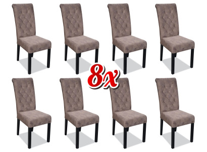 Daudzkrāsu Chesterfield x8 krēsli, dizainera luksusa krēsli, polsterēti krēsli, atzveltnes krēsli