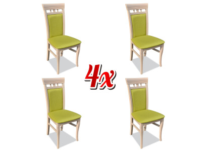 Komplekts krēsla Jauns 4x krēsli krēsla polsteris dizains lounge virtuves sēdvietas ēdamistaba