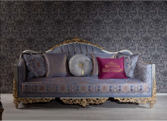 Dizaina dīvāns 3-vietīgs mīksts greznas klasiskas auduma dīvāna Chesterfield versija.