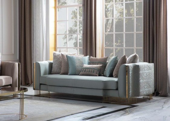 Turku dīvāns Trīsvietīgais dīvāns Mēbeles Sofa Elegantu māju iekārtojums