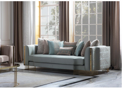 Turku dīvāns Trīsvietīgais dīvāns Mēbeles Sofa Elegantu māju iekārtojums