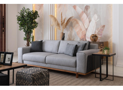 Lielā sofa 242 cm dīvāns Polster Mēbeles Dīvāni Auduma dīvāns Iekārtojums Tekstils