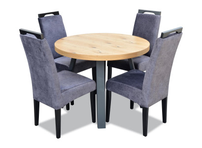 Ēdamgalds 4 x krēsli ēdamistabas komplekts Ēdamgrupa Moderni krēsli Galds Galdi 5 gab.