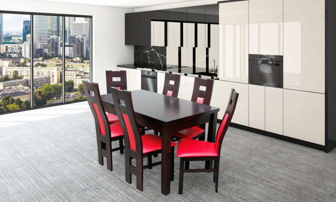 Dizaina ēdamistabas komplekts - krēsls komplekts galds + 6 krēsli ēdamistabas komplekti galdi.