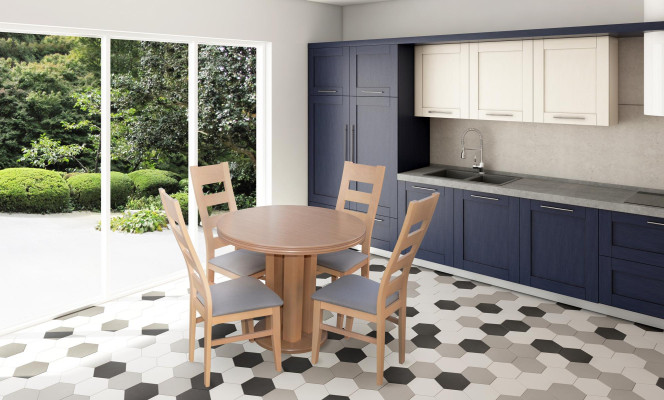 Ēdamgalds 4 x krēslu ēdamistabas komplekts ēdamgrupa koka galds 5 d. komplekts apģērbs