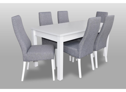 Pilnīgs komplektu ēdamgalds 6 krēsli ēdamistabas komplekts koka galds galdi 7 gabali jauns