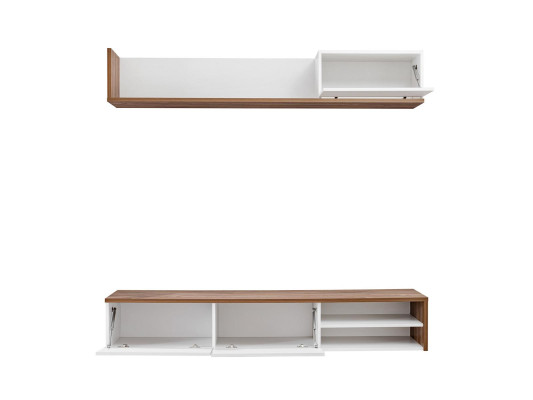 Dzīvojamā siena Sienas plaukts Moderns dizains TV statīvs Dzīvojamā istaba Iekārtojums Jauns