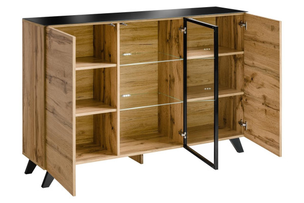 Koka komode Moderns dizains Sideboards viesistaba Iekārtojums Jauns