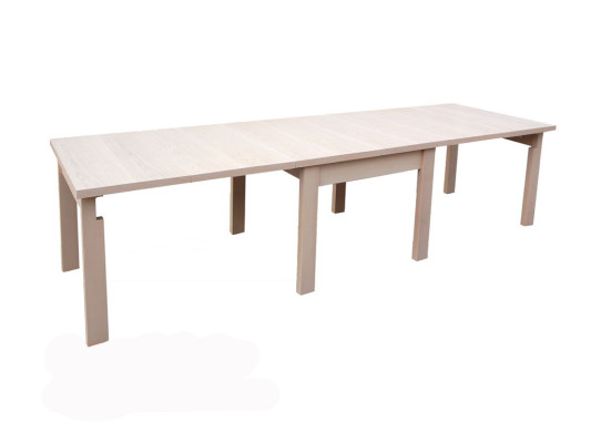 Galds Galda koksnes galds XXL konferenču galda 100x200cm izvelkams 200x440cm
