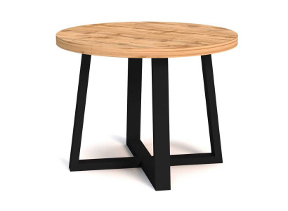 Apļveida ēdamgalda koksnes galds Mēbeles Moderns stils Koka galds Jauns