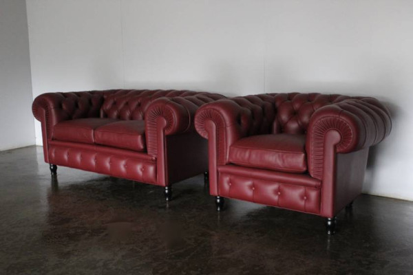 Chesterfield dīvāns Polster 2+1 vietīgs mīksto mēbeļu komplekts dīvāni dīvāni