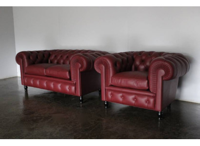 Chesterfield dīvāns Polster 2+1 vietīgs mīksto mēbeļu komplekts dīvāni dīvāni