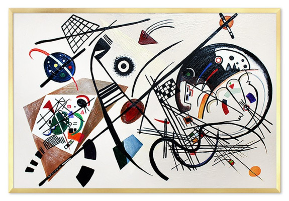 Abstrakts bījums Autentisks roku darbs Ietvars Eļļas gleznas attēli 63x93cm Eļļas gleznas