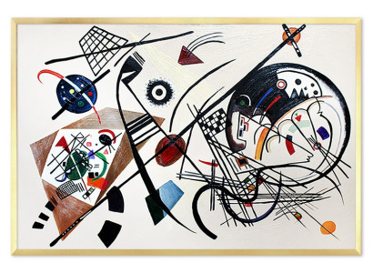 Abstrakts bījums Autentisks roku darbs Ietvars Eļļas gleznas attēli 63x93cm Eļļas gleznas