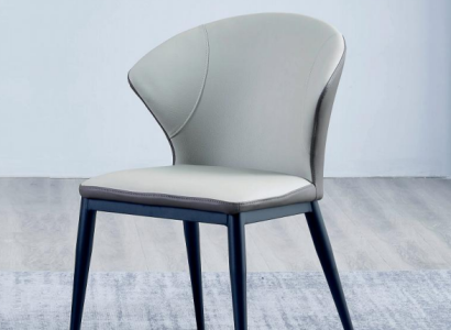 Balts mīksti krēsli dizainera auduma vienvietīgam ēdamistabas ekskluzīvām koka krēsliem.