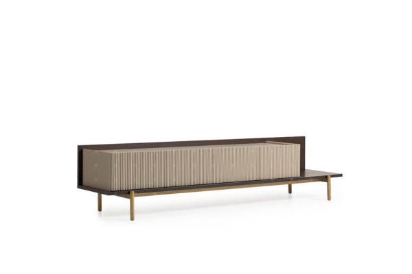 Pilnīgi mēbeles dzīvojamā istabā Dīvāns galds 6 gab Stofa Dīvāns Beige koks Moderns