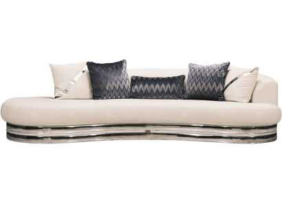Trijvietīga dīvāns Ar Stoffsofa Polster Weiß Modern Loveseat Sitzer Sofa 3