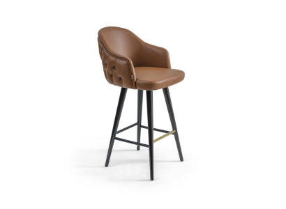 Luksusa Chesterfield Bara krēsls brūns krēsls Hocker Bar Moderns Jauns Mēbeles