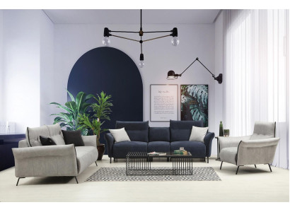 Sofas komplekts Dzīvojamās istabas dīvāns komplekts Polster mēbeles Luksusa krēsls Moderns dizains Jauns