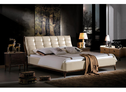Gulta Chesterfield mēbeles guļamistaba dubultgulta luksusa gultas 180x200 ādas Jaunums