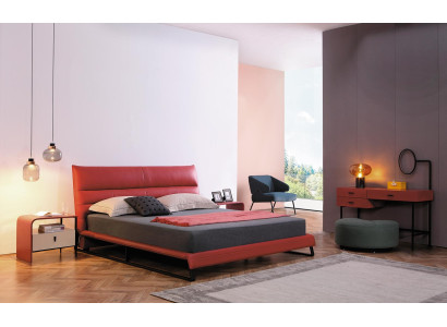 Gulta Polster Dizains Luksuss Rotācija Dubultā Viesnīcas Gultas Guļamistaba Āda