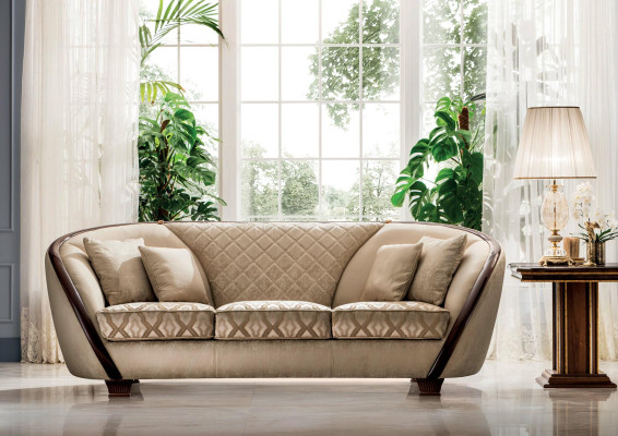Luksusa klase 3+2+1 Itāļu mēbeļu komplekts Jauns arredoclassic sofa