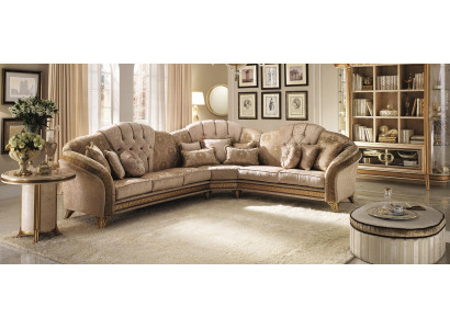 Stūra dīvāns L-formā Dīvāns Dzīvojamā zona Komplekts Polster Stoff Couch Design Mēbeles