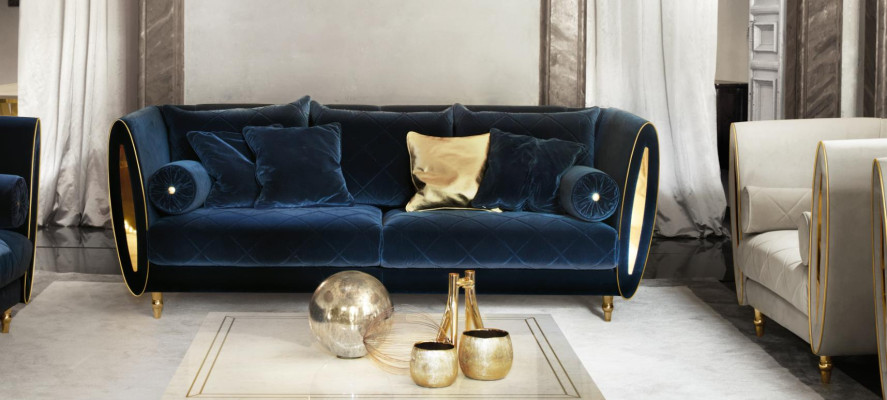 Sofas komplekts Dīvāns Gulta 3 + 1 Dzīvojamā istaba Dizaina mēbeles Klasika
