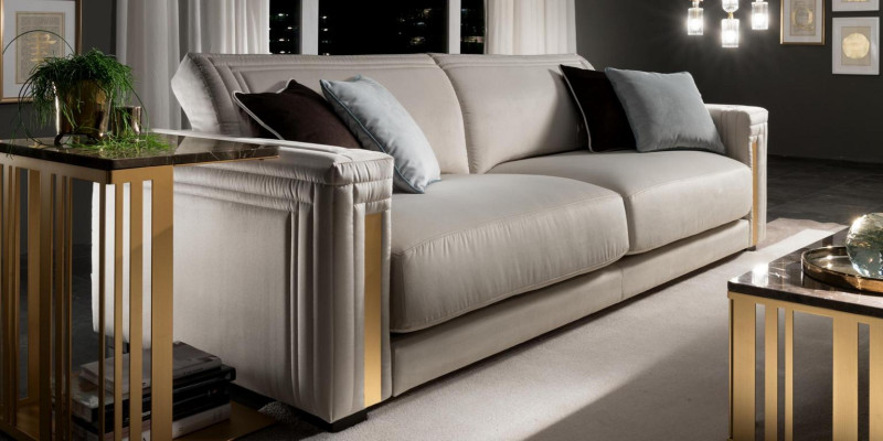 Sofas komplekts ar 3 sēdvietām dizains dīvāns Arredoclassic luksusa mēbeles.