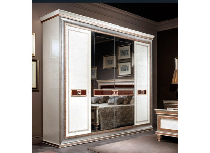 Dizainera guļamistabas skapis Drēbju skapis, koksnes mēbeles "Garderobe arredoclassic".