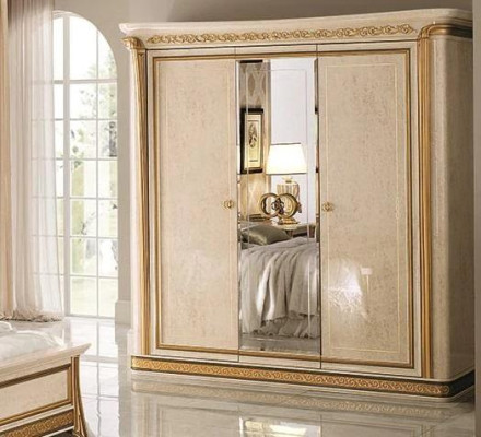 Skapis guļamistabā koka skapis 3 durvis skapji Lux arredoclassic.