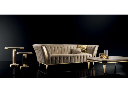 Trijos vietu mīkstā divāns Arhitektūras dizains Dīvāns 3 vietas Dzīvojamo telpu Luxury Sofa mēbeles Jaunas