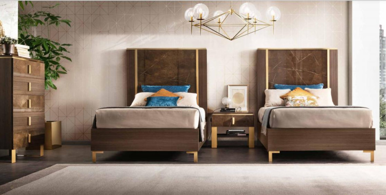 Guļamistabas luksusa gulta no koka 120x200cm Karaliska gulta Luksusa gulta Jauna