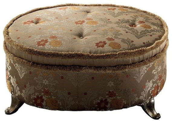 Ovālas galdiņš Chesterfield polster hokeris sarunas hokerim Sofa blakus apaļš