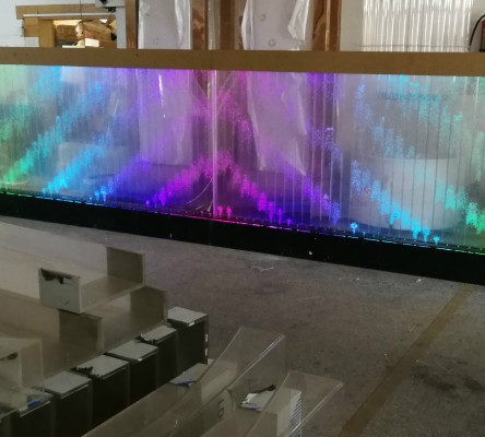 Sienas paneļa LED ūdens siena ūdens sienas ūdens burbuļi moderns dekoratīvs sienas.