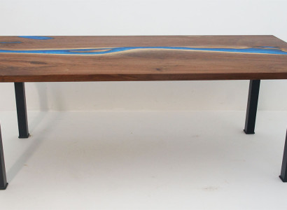 Upe Galdi Galda dizains Galdi Moderni mēbeles 220x90 Epoksīda sveķis okeāns jūra