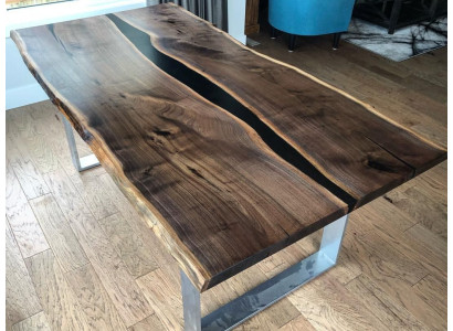 Galds ēdamgalds galdi epoksīda sveķi epoxy reāla koka masīva dizaina mēbeles 220x90