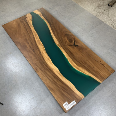 Konferenču galda ēdamā galds River Table Massiv 231x110 Epoxy Resin Table