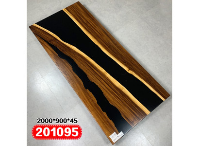 Epoxy dēlis no īstas masīvkoka māla ūdenskrituma epoksīda galda 200x90 jauns