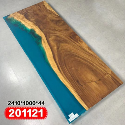 Ēdamgalds River Table īsts koks Flusstisch 241x100 Masīvie galdi