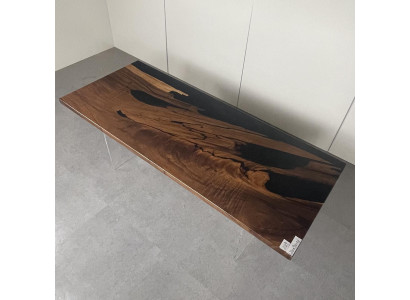 Ēdamgalds Black River Table Labīgs koks Flusstisch 221x91cm Galdi