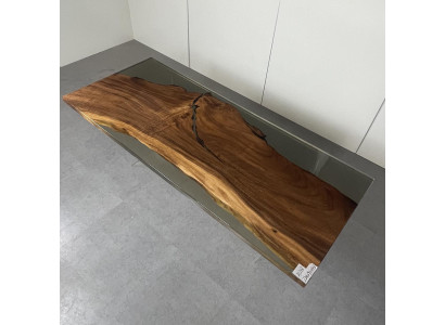 Luksusa epoksīda eļļa ēdamgalds River Table Reāls koks Masīvie dizaina galdi.